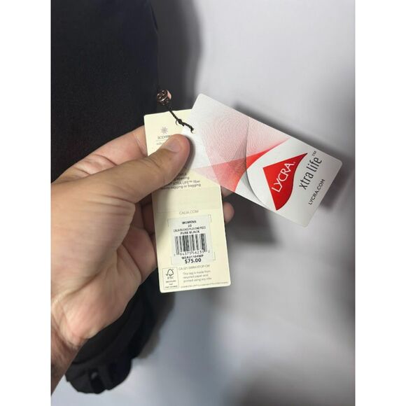 Calia Swimsuit Women's Size 22 Black Tummy Control One Piece Slimming NWT Ruched - Picture 3 of 4